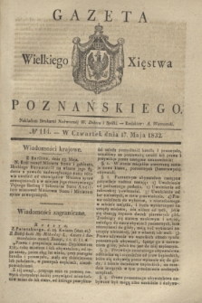 Gazeta Wielkiego Xięstwa Poznańskiego. 1832, № 114 (17 maja)