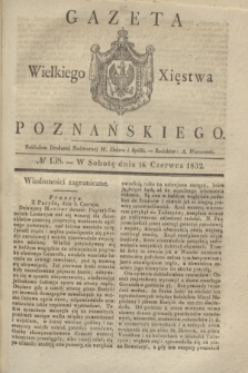 Gazeta Wielkiego Xięstwa Poznańskiego. 1832, № 138 (16 czerwca)