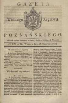 Gazeta Wielkiego Xięstwa Poznańskiego. 1832, № 140 (19 czerwca)