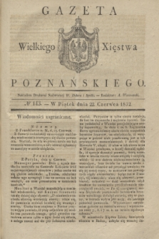 Gazeta Wielkiego Xięstwa Poznańskiego. 1832, № 143 (22 czerwca)