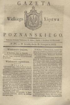 Gazeta Wielkiego Xięstwa Poznańskiego. 1832, № 201 (29 sierpnia)
