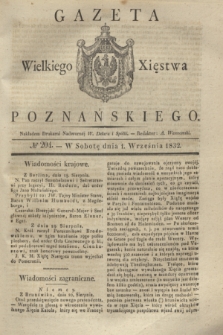 Gazeta Wielkiego Xięstwa Poznańskiego. 1832, № 204 (1 września)