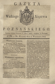 Gazeta Wielkiego Xięstwa Poznańskiego. 1832, № 206 (4 września)