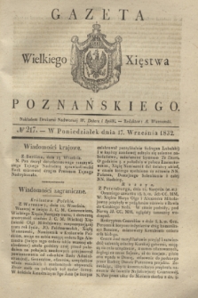 Gazeta Wielkiego Xięstwa Poznańskiego. 1832, № 217 (17 września)