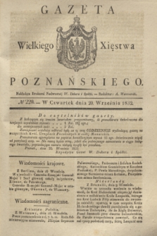 Gazeta Wielkiego Xięstwa Poznańskiego. 1832, № 220 (20 września)