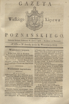 Gazeta Wielkiego Xięstwa Poznańskiego. 1832, № 225 (26 września)