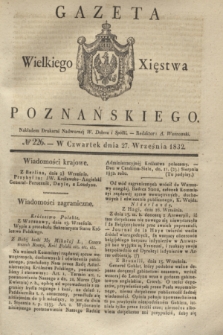 Gazeta Wielkiego Xięstwa Poznańskiego. 1832, № 226 (27 września)