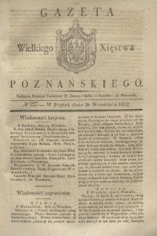 Gazeta Wielkiego Xięstwa Poznańskiego. 1832, № 227 (28 września)