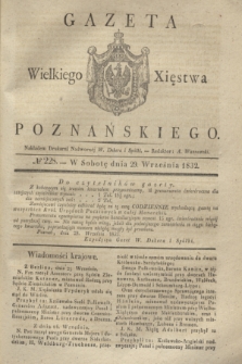 Gazeta Wielkiego Xięstwa Poznańskiego. 1832, № 228 (29 września)