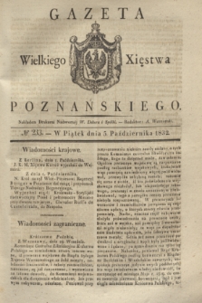 Gazeta Wielkiego Xięstwa Poznańskiego. 1832, № 233 (5 października)