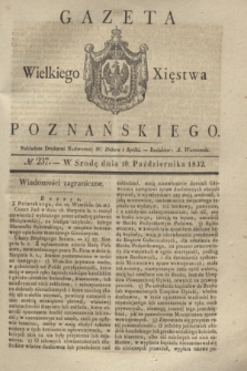 Gazeta Wielkiego Xięstwa Poznańskiego. 1832, № 237 (10 października)