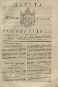 Gazeta Wielkiego Xięstwa Poznańskiego. 1832, № 263 (9 listopada)