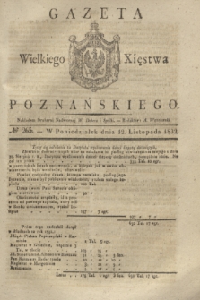 Gazeta Wielkiego Xięstwa Poznańskiego. 1832, № 265 (12 listopada)