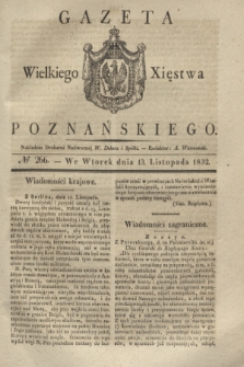 Gazeta Wielkiego Xięstwa Poznańskiego. 1832, № 266 (13 listopada)