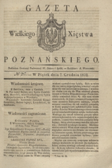 Gazeta Wielkiego Xięstwa Poznańskiego. 1832, № 287 (7 grudnia)