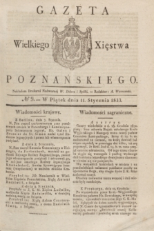 Gazeta Wielkiego Xięstwa Poznańskiego. 1833, № 9 (11 stycznia)