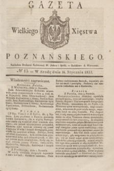 Gazeta Wielkiego Xięstwa Poznańskiego. 1833, № 13 (16 stycznia)