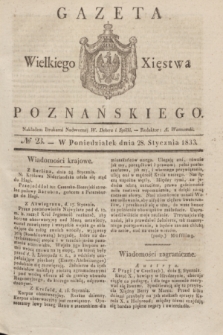 Gazeta Wielkiego Xięstwa Poznańskiego. 1833, № 23 (28 stycznia)