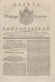 Gazeta Wielkiego Xięstwa Poznańskiego. 1833, № 39 (15 lutego)