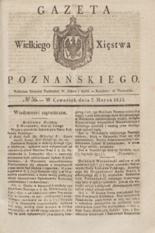 Gazeta Wielkiego Xięstwa Poznańskiego. 1833, № 56 (7 marca)