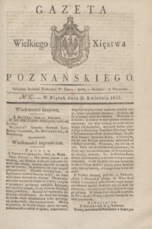Gazeta Wielkiego Xięstwa Poznańskiego. 1833, № 97 (26 kwietnia)