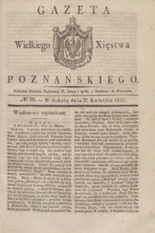 Gazeta Wielkiego Xięstwa Poznańskiego. 1833, № 98 (27 kwietnia)