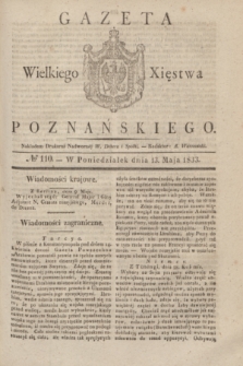 Gazeta Wielkiego Xięstwa Poznańskiego. 1833, № 110 (13 maja)