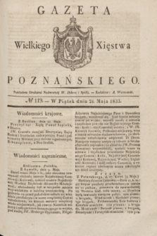 Gazeta Wielkiego Xięstwa Poznańskiego. 1833, № 119 (24 maja)