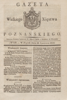 Gazeta Wielkiego Xięstwa Poznańskiego. 1833, № 148 (28 czerwca)