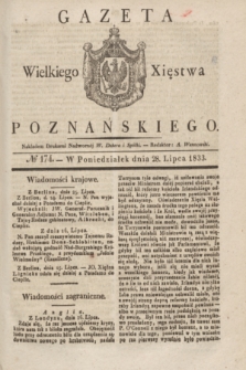 Gazeta Wielkiego Xięstwa Poznańskiego. 1833, № 174 (28 lipca)
