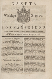 Gazeta Wielkiego Xięstwa Poznańskiego. 1833, № 178 (2 sierpnia)