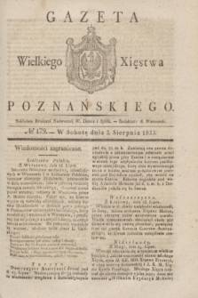 Gazeta Wielkiego Xięstwa Poznańskiego. 1833, № 179 (3 sierpnia)