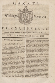 Gazeta Wielkiego Xięstwa Poznańskiego. 1833, № 188 (14 sierpnia)