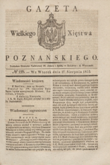 Gazeta Wielkiego Xięstwa Poznańskiego. 1833, № 199 (27 sierpnia)