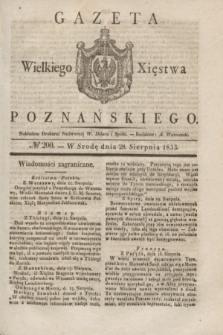 Gazeta Wielkiego Xięstwa Poznańskiego. 1833, № 200 (28 sierpnia)