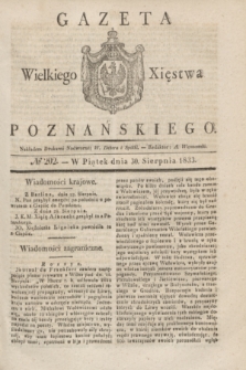 Gazeta Wielkiego Xięstwa Poznańskiego. 1833, № 202 (30 sierpnia)
