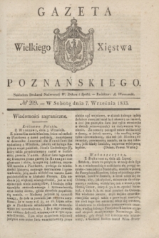 Gazeta Wielkiego Xięstwa Poznańskiego. 1833, № 209 (7 września)