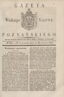 Gazeta Wielkiego Xięstwa Poznańskiego. 1833, № 213 (12 września)
