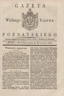Gazeta Wielkiego Xięstwa Poznańskiego. 1833, № 227 (28 września)