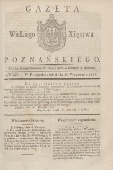 Gazeta Wielkiego Xięstwa Poznańskiego. 1833, № 228 (30 września)