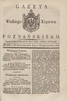 Gazeta Wielkiego Xięstwa Poznańskiego. 1833, № 234 (7 października)