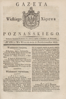 Gazeta Wielkiego Xięstwa Poznańskiego. 1833, № 235 (8 października)