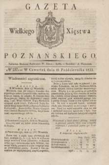 Gazeta Wielkiego Xięstwa Poznańskiego. 1833, № 237 (10 października)