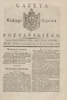Gazeta Wielkiego Xięstwa Poznańskiego. 1833, № 246 (21 października)