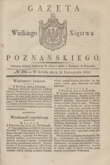 Gazeta Wielkiego Xięstwa Poznańskiego. 1833, № 266 (13 listopada)