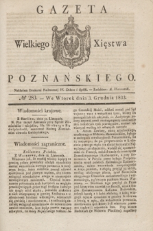 Gazeta Wielkiego Xięstwa Poznańskiego. 1833, № 283 (3 grudnia)