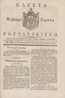 Gazeta Wielkiego Xięstwa Poznańskiego. 1833, № 288 (9 grudnia)