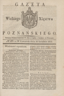 Gazeta Wielkiego Xięstwa Poznańskiego. 1833, № 297 (19 grudnia)