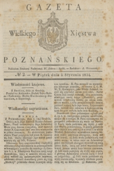 Gazeta Wielkiego Xięstwa Poznańskiego. 1834, № 2 (3 stycznia)