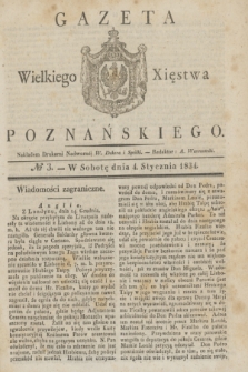 Gazeta Wielkiego Xięstwa Poznańskiego. 1834, № 3 (4 stycznia)